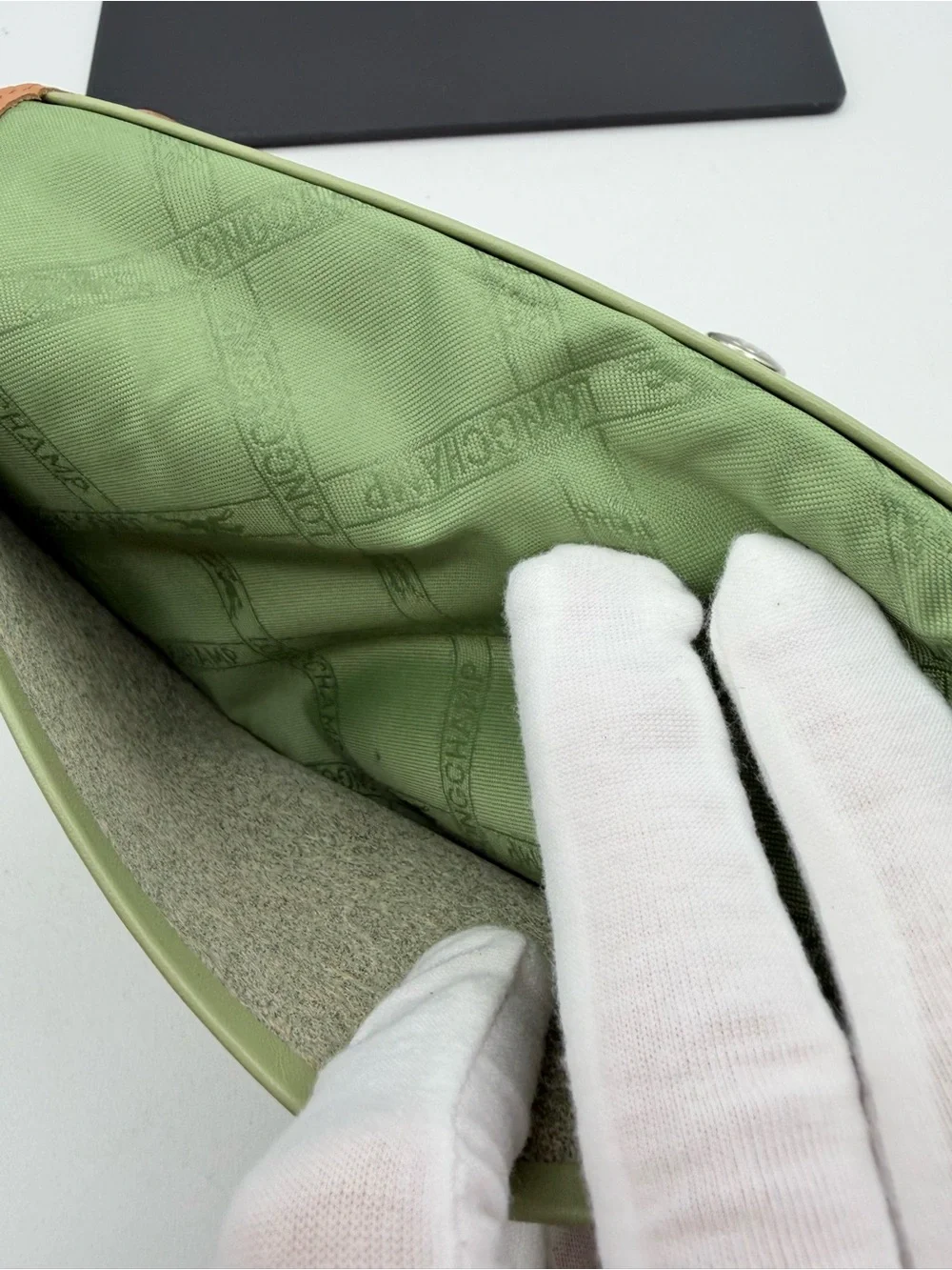 LongChamp Pebbled Leather Wallet